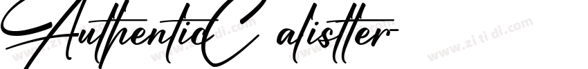 Authentic Calistter字体转换